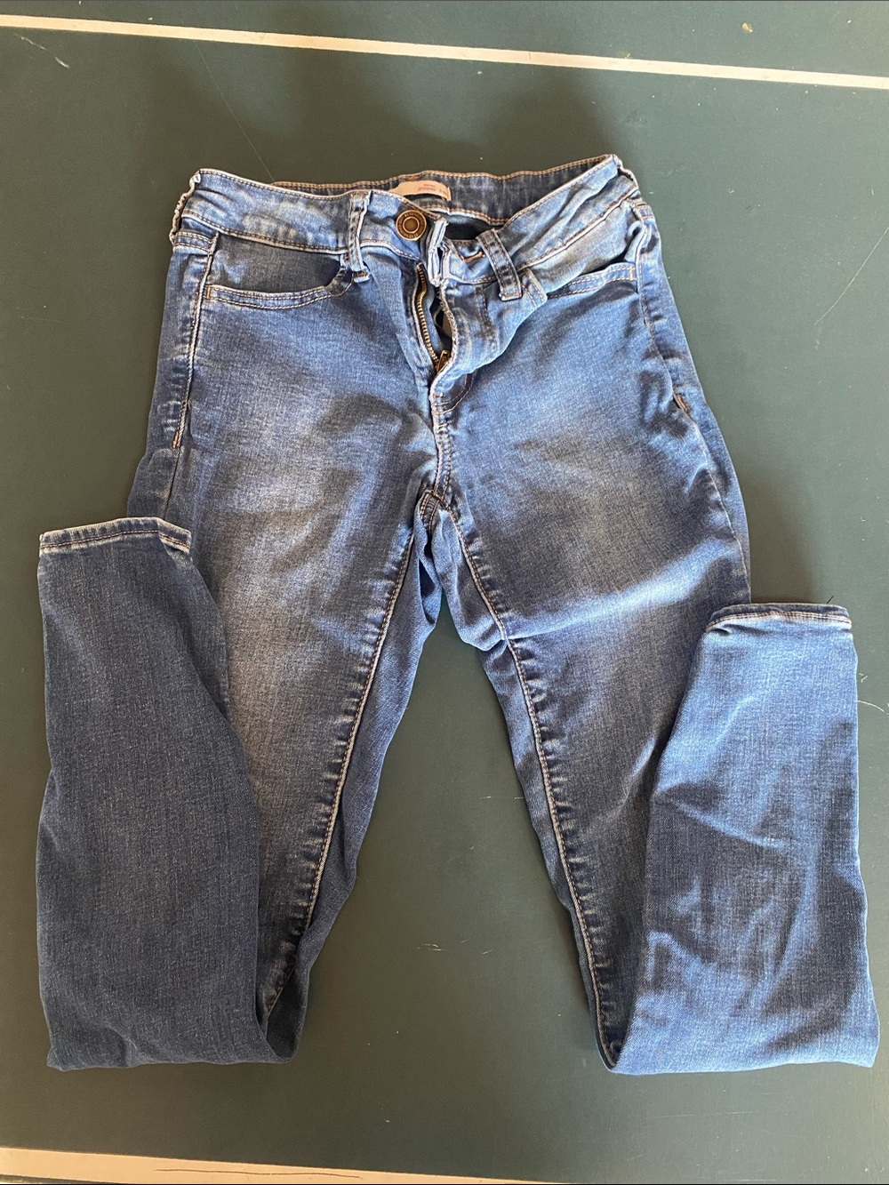 SO Slim Skinny Jeans in Medium Blue Wash